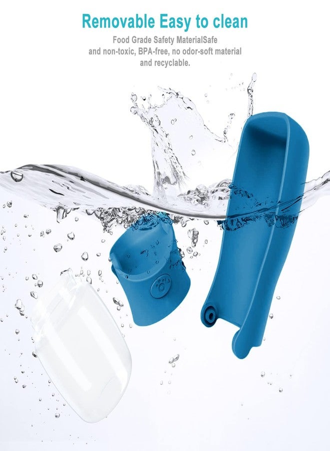 SOICTA Portable Dog Water Bottle for Walking 19 OZ or 12 OZ Portable Pet Water Bottles for Puppy Small Medium Large Dogs Water Dispenser Pet Water Bowl Dog Accessories (19OZ Blue) (12OZ Dark Blue) - Image 5